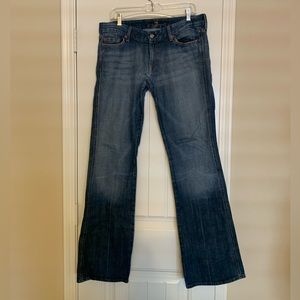 Y2K 7 For All Mankind Women's Blue A-pocket Bootcut Jean l Size: 31